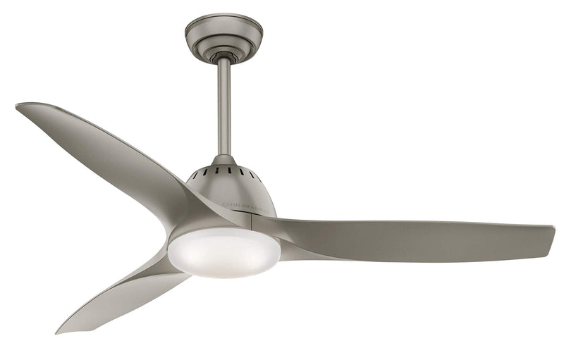 Ventilador de techo 3 aspas 52" para interior peltre pintado Wisp Casablanca 59152