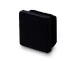 Tapa plastica negra para tubo cuadrado de malla para cerca 50 x 50 mm (5 por paquete)
