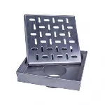 Drenaje cuadrado 25 cm de acero inoxidable uso exterior salida de 50 mm (2") Coflex PC-510