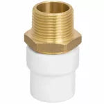 Adaptador macho PVC con inserto metalico 18 mm (3/4") Durman