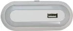 Lampara veladora LED 15A 125V con fotocelda y USB 2.1A 5V Eagle DR-L01