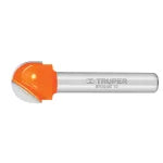 Fresa broca para router media caña 1/2" Truper BROU-MC1/2 / 11462