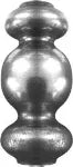 Macolla doble 40 x 105 mm (16 mm) hierro forjado decorativo para rejas 154/A/5