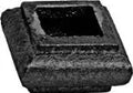 Nudo cuadrado 33 x 20 mm (16 mm) hierro forjado decorativo para rejas 747/3