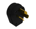 Enchufe 3 polos 50A 3W 125-250V negro Eagle 80