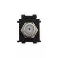 Conector para TV coaxial negro Decor Eagle 66102-BK