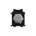 Conector para TV coaxial negro Decor Eagle 66102-BK