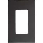 Placa sencilla con tornillo oculto negra Decor Eagle 2151ST-BK