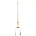 Bieldo tenedor para paja de 5 dientes con mango 48" Truper BPJ-5 / 11006