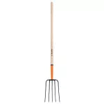 Bieldo tenedor para paja de 5 dientes con mango 48" Truper BPJ-5 / 11006
