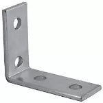 Union escuadra 90º para riel strut 4 huecos 3-1/2” x 4-1/8” PT-306-312