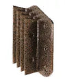 Alcayata angular cama gofrado bronce 4" x 1/8" Grossor 8103020 (4 por paquete)