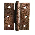 Bisagra soldable interior gofrado bronce 3" x 4" x 3/32" Grossor 8100310 (2 por paquete)