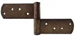 Bisagra soldable T27 gofrado bronce 13" x 5-1/4" con 2 aletas Grossor 8102901 (2 por paquete)