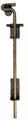 Picaporte al piso soldable gofrado bronce 20" Grossor 8105001