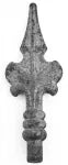 Punta lanza española 64 x 170 mm (16 mm) hierro forjado decorativo para rejas 126/13