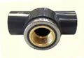 Tee PVC SCH80 con inserto metalico 18 mm (3/4")