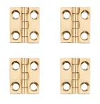 Bisagra 3/4" x 5/8" laton National Hardware N211-193 (4 por paquete)