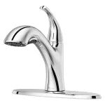 Griferia para fregadero monomando extraible cromo Wray Pfister F5347WRYC