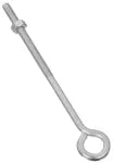 Anclaje perno de anillo con tuerca 1/4" x 6" galvanizado National Hardware N221-143