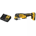 Multi herramienta oscilante inalambrica 20V Atomic Dewalt DCS354D1 (incluye cargador y bateria 2Ah)