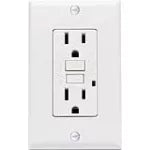 Tomacorriente doble 15A 125V GFCI blanco Decor Eagle GF15-W