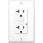 Tomacorriente doble 20A 125V GFCI blanco Decor Eagle GF20-W