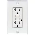 Tomacorriente doble 20A 125V falla a tierra TR blanco Decor Eagle ULTRGF20W