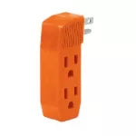 Multicontacto 3 tomas aterrizado tipo F 15A 127V naranja Volteck MUL-350 / 46803