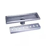Drenaje lineal 30 x 10.31 cm de acero inoxidable salida de 50 mm (2") Coflex PC-506