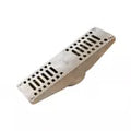 Drenaje lineal 23.4 x 7.2 cm metalico uso exterior con rejilla de acero inoxidable salida de 50 mm (2") Coflex PC-340
