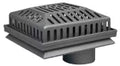 Drenaje cuadrado 25 cm de acero inoxidable para azotea salida de 100 mm (4") Coflex PC-520