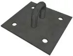 Placa de sujecion de hierro 12 X 12 cm 3/16" con perforaciones