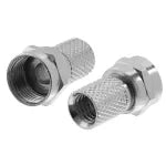 Fitting de rosca para cable coaxial RG-6 GE 33616 (2 por paquete)