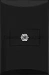 Conector para TV coaxial negro Plata Eagle 1007-BK