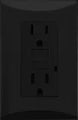 Tomacorriente doble 15A 110V falla a tierra negro Plata Eagle 1018-BK