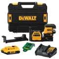 Laser cruzado verde 2 puntos 85 metros inalambrico 20V XR Dewalt DCLE34220G-QU (incluye cargador y bateria 2Ah)