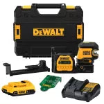 Laser cruzado verde 2 puntos 85 metros inalambrico 20V XR Dewalt DCLE34220G-QU (incluye cargador y bateria 2Ah)