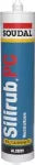 Sellador silicon para policarbonato Silirub PC 300 mL Soudal 123600 (transparente)