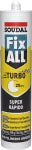 Sellador de polimero hibrido Fix All Turbo 290 mL Soudal 153587 (blanco)