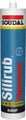 Sellador silicon neutro alcoxi Silirub Cleanroom 300 mL Soudal 112346 (blanco)