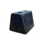 Tope de hule alto rectangular 4-1/2" x 3" x 3"