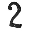 Numero para puerta #2 de laton negro Hermex NUCH-2N / 47855