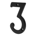 Numero para puerta #3 de laton negro Hermex NUCH-3N / 47856