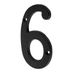 Numero para puerta #6 de laton negro Hermex NUCH-6N / 47859