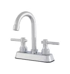 Griferia para lavatorio de 4" cuello ganso bajo cromo Pfister 043PF0C
