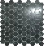 Mosaico mate Hexa Vert Poli 25 27.5 x 28.5 cm