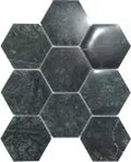 Mosaico mate Hexa Vert Poli 98 10 x 11.5 cm
