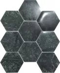 Mosaico mate Hexa Vert Poli 98 10 x 11.5 cm