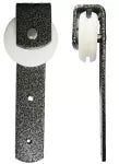 Rodin para angulo doble rol 4" recto gofrado plata 600 libras nylon Grossor 7105412